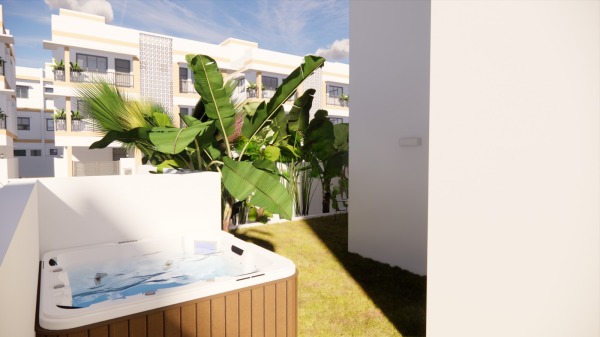 Neugebautes Duplex-Apartment mit Garten und eigenem Jacuzzi Bild 3