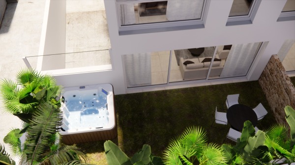 Neugebautes Duplex-Apartment mit Garten und eigenem Jacuzzi Bild 10