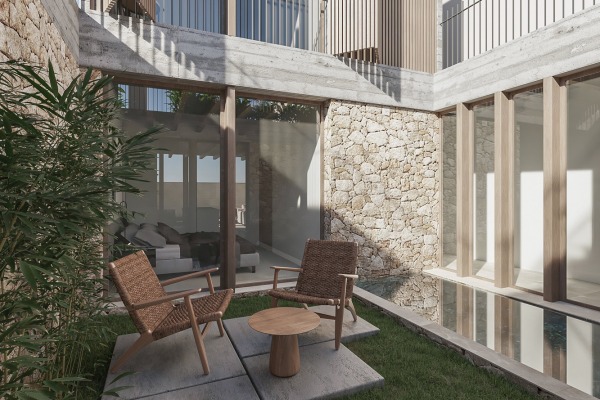 Moderne, neugebaute Reihenhäuser mit eigenem Pool in Son Espanyolet Bild 3