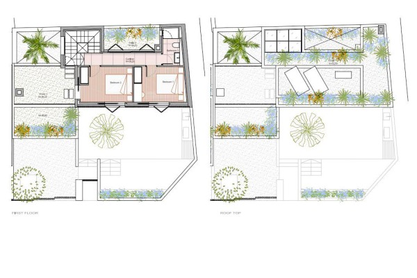 Moderne, neugebaute Reihenhäuser mit eigenem Pool in Son Espanyolet Bild 7
