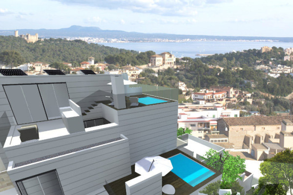 Neubauanlage mit Duplex und Triplex-Reihenhäusern mit Meerblick Bild 3