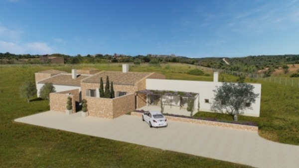 Finca Neubauprojekt mit Blick bis zum Meer in Espinagrar Bild 2