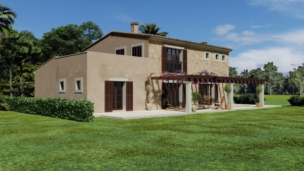 2-geschossige Neubaufinca mit Pool in Son Mesquida bei Felanitx Bild 3